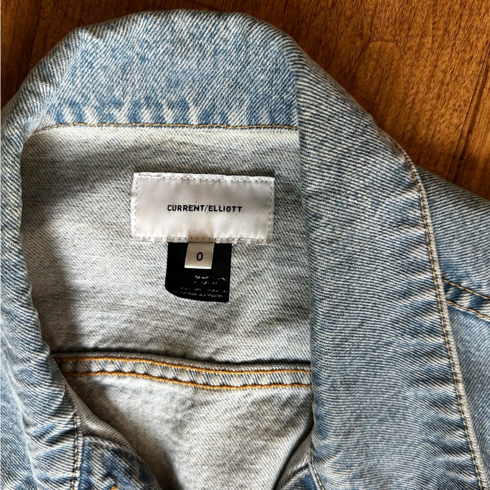 Current/Elliot Two Tone Denim Jacket - image 2